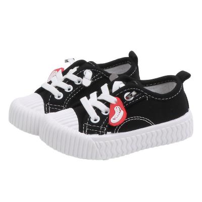 China Massage 2022 Springs and Autumn Children's Sports Canvas Shoes Korean Casual Shoes for Boys and Girls New White Shoes for sale