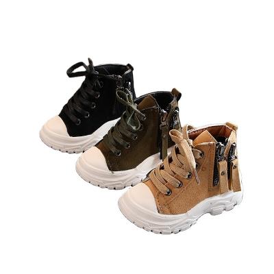 China Waterproof 2021 autumn and winter new Korean style soft children's shoes children's Martin boots girls' short boots for sale