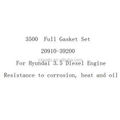 China For Hyundai 3500 3.5 Engine Full Gasket Cylinder Head Gasket High Quality For Hyundai 3500 3.5 Engine OEM 20910-39200 for sale