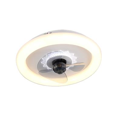 China MODERN Decorative Round Remote Control Fans With Lights LED Ceiling Fan Light for sale