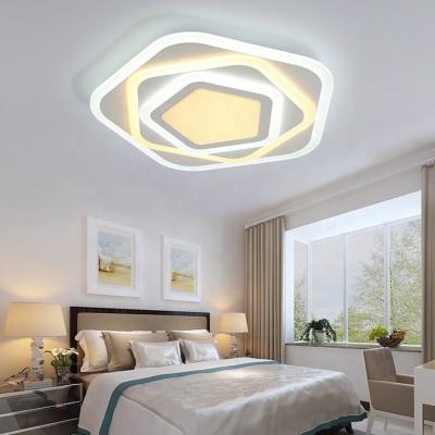 China New Residential Modern Decoration Flower Shape Recessed Crystal New LED Ceiling Light COB 180 mm Cutout for sale