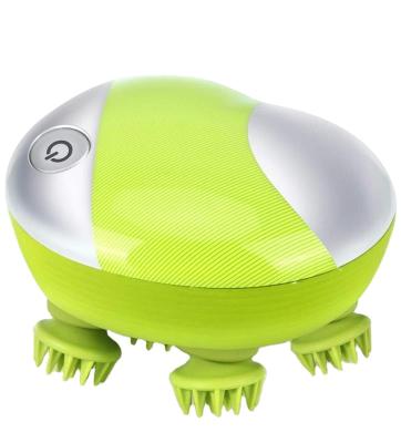 China Silicone Electric Vibrator Mini Electric Octopus Relax Head Scalp Massager Device 2021 Helmet for sale