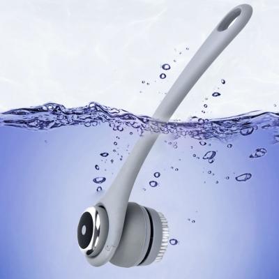 China Long Handle Private Label Silicone Electric Facial Body Amazon Spin Cleansing Care for sale