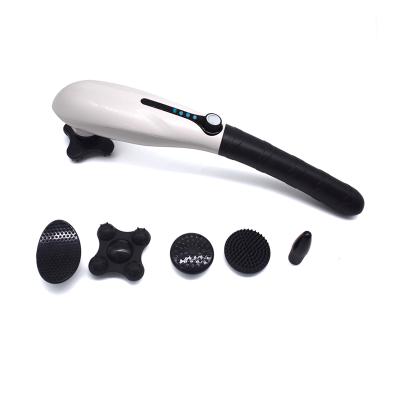 China New Body Design 5 Interchangeable Nodes Wireless Body Vibration Massager Machine,Handheld Electric Full Back Massager for sale