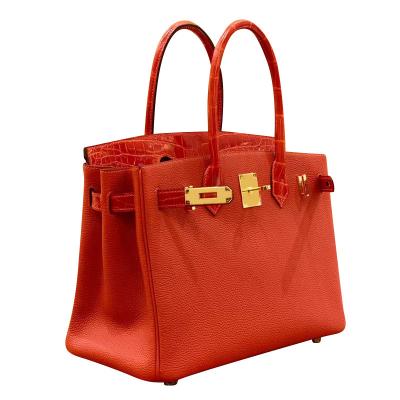 China New Years Gift TOGO Color Match Crocodile Crocodile FRESH Hot Crocodile Match Fashion Red Color BK25 Fashion Red Color BK25 Luxury Amazing Bag for sale