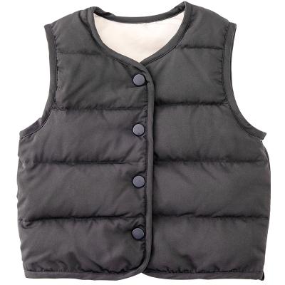 China Hot Selling Autumn /Winter Breathable Shorts Children's Clothing Sleeveless Cotton Padded Down Vest for sale