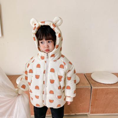 China 2020 Fashionable Children Clothing Baby Hoodies Chirldren Polka Dot Cartoon Waterproof Coat for sale