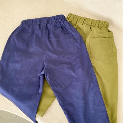 China High Quality Kids Clothes Baby Spring Waist Trousers Boys Casual Pants Plus Solid Color for sale