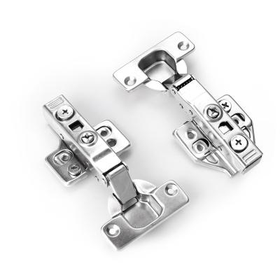 China Modern Upgraded Version 3d Stainless Steel Adjustment Hydraulic Hinge Soft Closing Cabinet Hinges Furniture Hinge With Butterfly Plate for sale