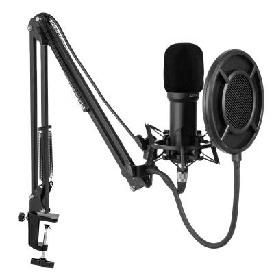 China Desktop Microphone Gaming Mic Professional Laptop Pc Condenser USB Microphone OEM Microphone Manufacturer For Youtube Recording Studio for sale