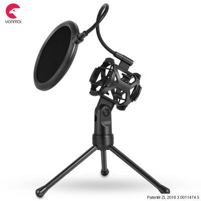 China Cool New Arrival PS-2 Patent Custom Desktop Microphone Stand By Design With Filter for sale