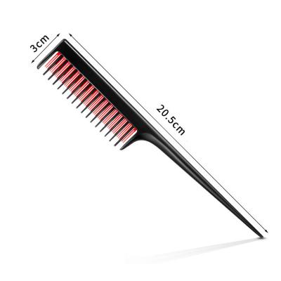 China Salon/Home Hot Sales And Cheap Black And Red Hair Dye Comb With 20cm Long Hand Use For Hair Layering Dyeing With High Quality for sale