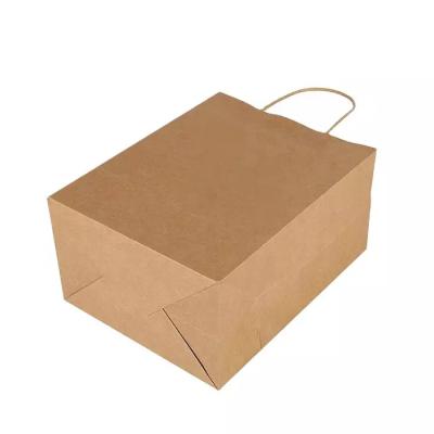 China Recycled Custom Paper Gift Bag Logo Print Wholesale Grocery White Brown Packaging Materials With Handle Industrial Item Outer Packaging for sale