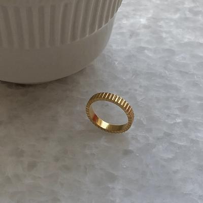 China Women 2021 Luxury Pinky Fashion Washable Ring For Single Slip Gold Plated High Quality Custom TRENDY Stainless Steel Dazan New for sale