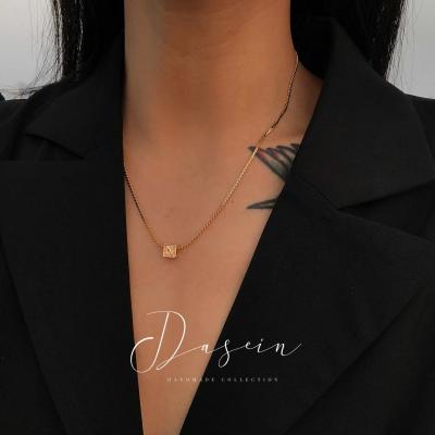 China New Style Punk Initial Letter Necklace Pendant TRENDY Gold Plated Snake Necklace Pendant 18k For Women 2021 for sale