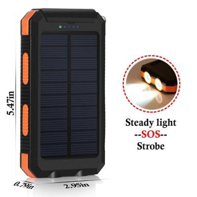 China 10000mah solar mobile phone emergency/portable/travel/gift/promotion of new charger solar power bank for sale