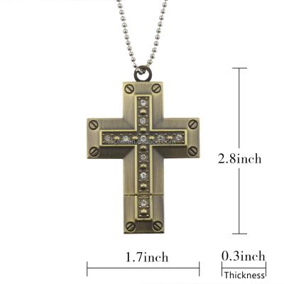 China God's Animal Jesus Cross Holy Bible Metal USB Wholesale Instant Order for sale