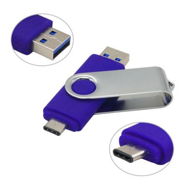 China Swivel Pen Drive Hot Swivel OTG USB Flash Drive 128GB 64GB 32GB 16GB OTG 3.0 Usb Pen Drive For Smartphone for sale