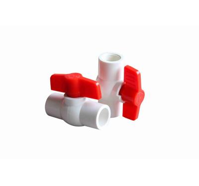 China General Baisheng Trunnion PVC Double Union High Pressure Plastic Glue 32mm Ball Valve for sale