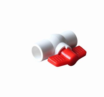 China General Trunnion PVC Double Union High Pressure Plastic Glue 32mm Ball Valve for sale