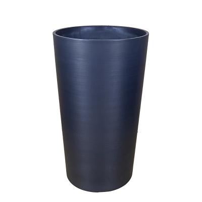 China Xuchang flower pot grain lines around flower shape effect glazed ceramic indoor and outdoor pot for sale