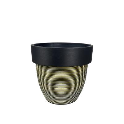 China High Quality Home Decoration Flower Pot Flower Potted Plant Stand Set Imitation Porcelain Indoor Large Pot Planter Plastic Plant Pot for sale