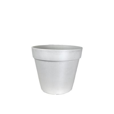 China Lines Flower Grain Pot Planters Decorative Ceramic Flower Pot Durable Poly Effect Durable Resin for sale