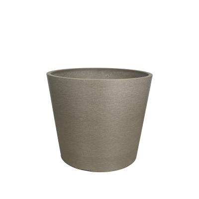 China Grain Lines Flower Pot Smooth Outdoor Indoor Ceramic Plant Pots Elegant Flower Effect Planters for Decorating Home and Garden for sale