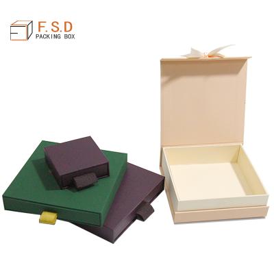 China FSD Factory Price Handmade Custom Luxury Drawer Jewelry Box Paper Jewelry Box for sale