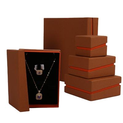 China FSD Cardboard Jewelry Gift Box Handmade Luxury Jewelry Packaging Jewelry Boxes Custom Logo Paper for sale