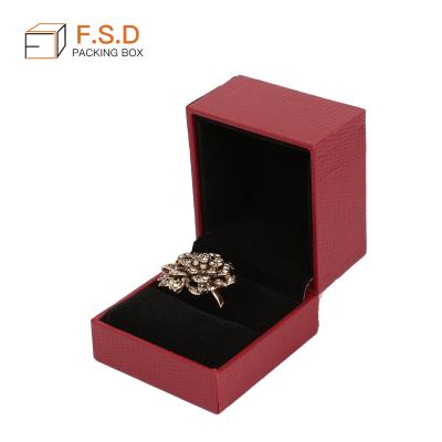 China Fashion Handmade Luxury Design Small Red Tea Paper Jewelry Packing Case Necklace Ring Custom Jewelry Box for sale