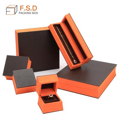 China Handmade New Style Friendly Velvet Texture Jewelry Wooden Boxe for sale