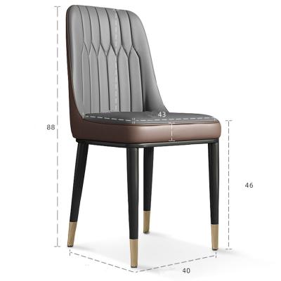 China Factory Outlet Chair Convertible Modern Furniture Upholstered Home Chair Luxury Soft Seat Dining Chair for sale