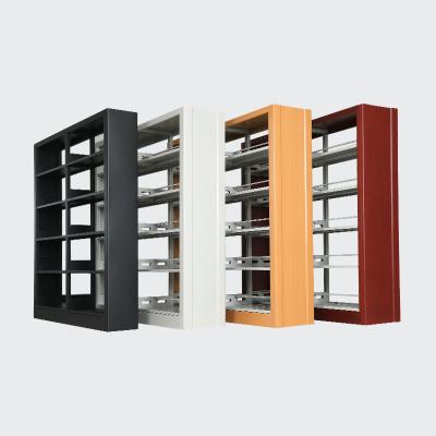 China Modern Bookshelf Modern Wholesale Office Bookshelf Five-Tier Stainless Steel Industrial Storage Rack for sale