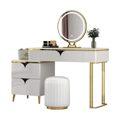 China Particle Edge Vanity Dressing Table Assembly Required OEM Manufacturing Supplier for sale