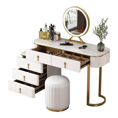 China High Grade New Design Multifunctional Vanity Table Mirror Dressing Table Fast Delivery Home Assembly Required for sale