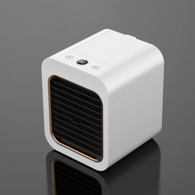 China 2021New Function Hot Cool Mist Spray Water Cooling DQ202 Portable Saling Fan - Battery Type for sale