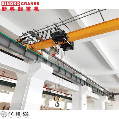 China Aerial Bridge Crane European Type Single Girder Crane With Electric Hoist For Workshop Manufacture for sale