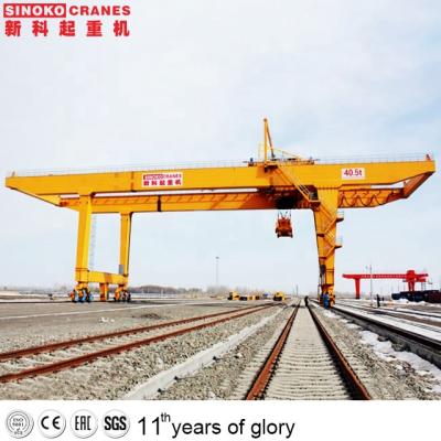 China Gantry Crane 10 Tons 40t Rail Mounted Gantry Terminal Container Crane For Lifting Containers Cranes for sale