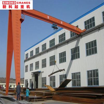 China Gantry Crane 5 Ton Box Type Mobile Electric Semi Single Girder Gantry Crane Harga for sale