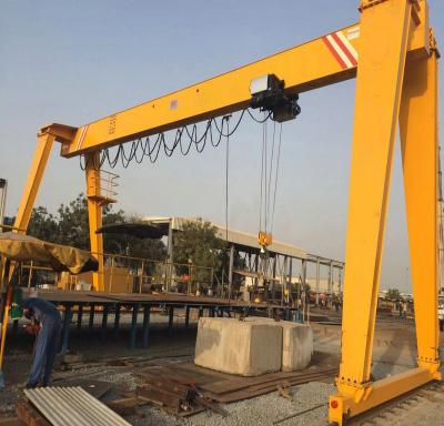 China Gantry Crane European 10 15 Ton MH Girder Crane Price Single Rail Box Gantry for sale