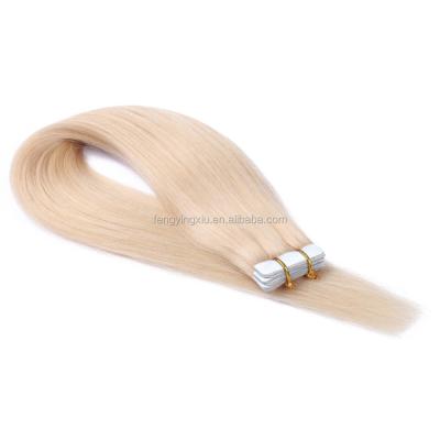 China 8A Silky Straight Wave Tape In Extensions Cuticle Aligned Hair Extensions Wholesale Blonde Hair Extension Tape In Hair Extensions for sale