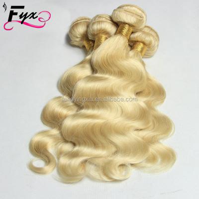 China Body Wave Cuticle Aligned Hair Extensions 613 Blonde Body Wave Hair Bundles Hair Extension for sale