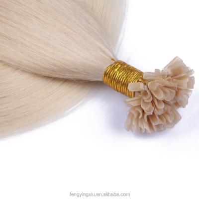 China Blonde 613 Brazilian Remy Human Hair Keratin Hair Extension Brazilian Hot Sale Silky Straight Virgin Fusion U Tip Hair Extensions Pre Bonded Wave Hair for sale