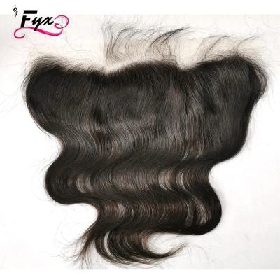 China Swiss Lace Headband Cuticle Aligned Virgin Hair Silky Straight Wave 13*4 Hd Lace Frontal for sale