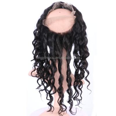 China Wholesale Cheap Loose Wave Indian 8A 360 Lace Virgin Virgin Hair With Ponytail 360 Loose Lace Wig Cap Wave Closure Wig Frontal Baby Hair for sale