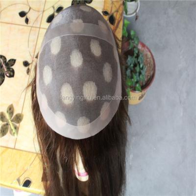 China Thin mono lace with NPU around fine hot invisible mono lace piano color brazilian knot sales hairpiece for women for sale