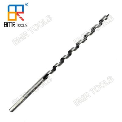 China BMR TOOLS 230mm Length Carbon Steel Hex Shank Hollow Wood Auger Bit for Wood Deep Drilling for sale