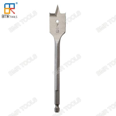 China BMR TOOLS Factory Directly Supply 20mm Flat Wood Drill Bit For Wood Drilling with Helix Shank for sale