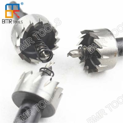 China BMR TOOLS Fully Ground 25mm HSS Hole Saw Cutter for Steel Plate Hole Drilling for sale